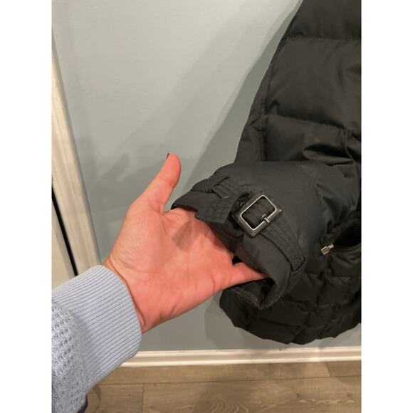 Woolrich Womens Long Duck Down Puffer Coat Plus Size 2XL 2X Black Belted Feather - Picture 10 of 16